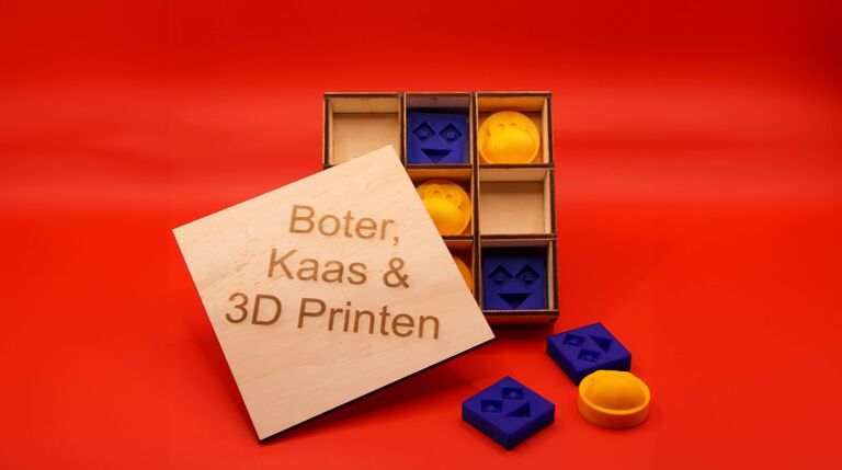 3D-print je eigen Boter-kaas-en-eieren spel (8+)