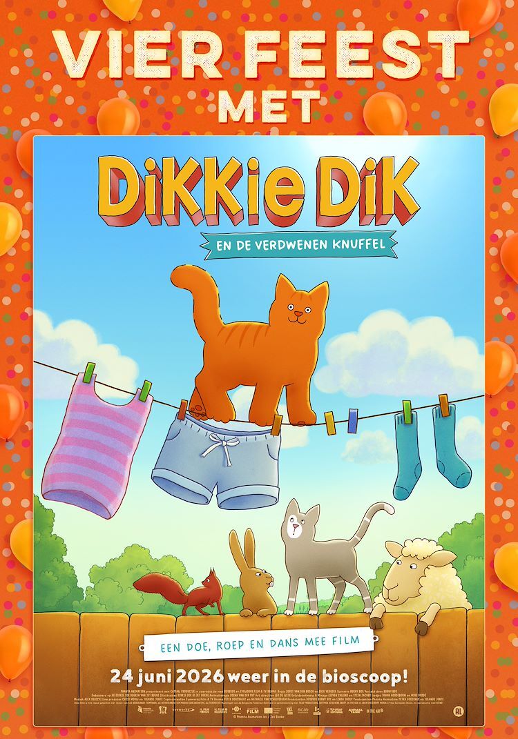 Kinderfilmspecial: Vier feest met Dikkie Dik en de verdwenen knuffel (3+)