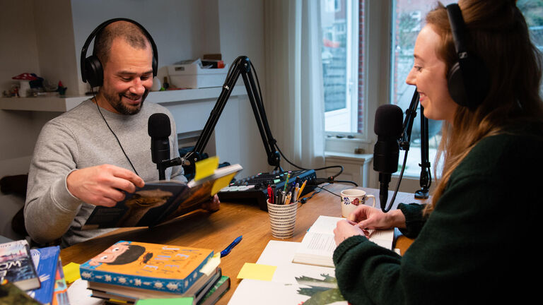 Live opname podcast De Boekenparade