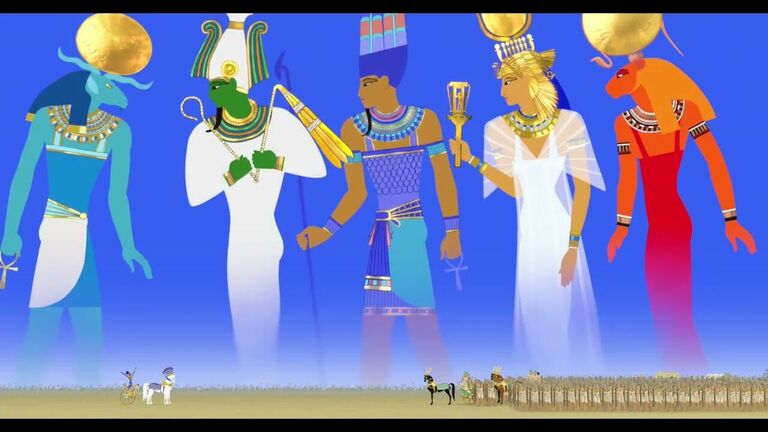 The black Pharaoh, the savage and the Princess